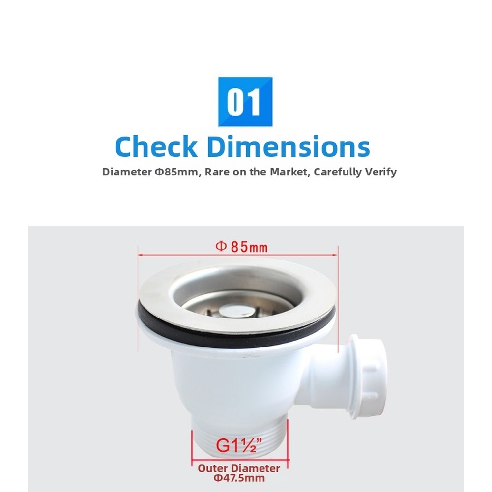 Stainless Steel Strainer - Égouttoir de lavabo en acier inoxydable