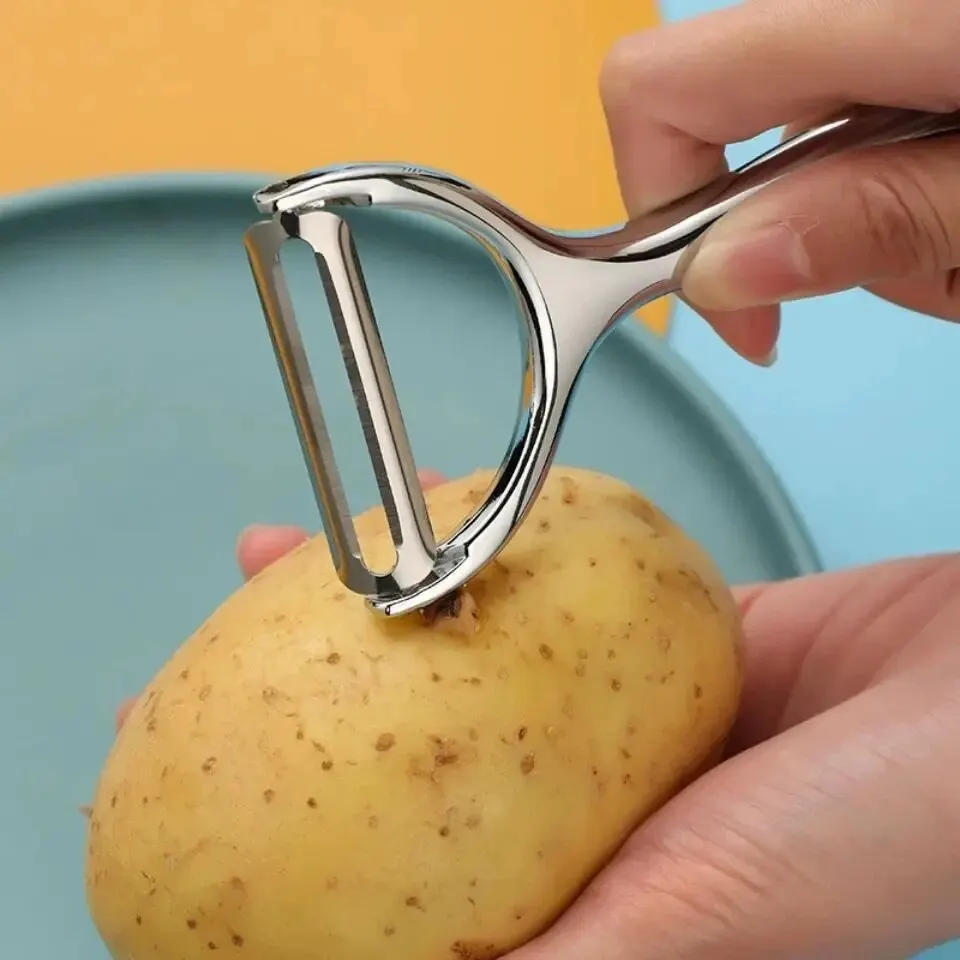 Household Kitchen Gadgets Vegetable Cutter Silk Cutter - Éplucheur de légumes en acier inoxydable,