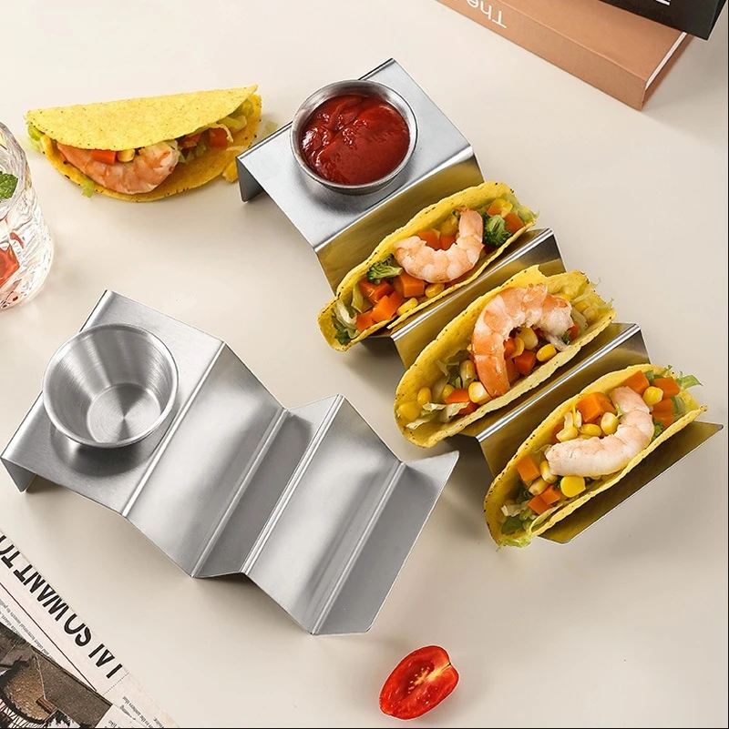 Kitchen Gadgets Of 2025 - Porte-Taco en acier inoxydable, support à
