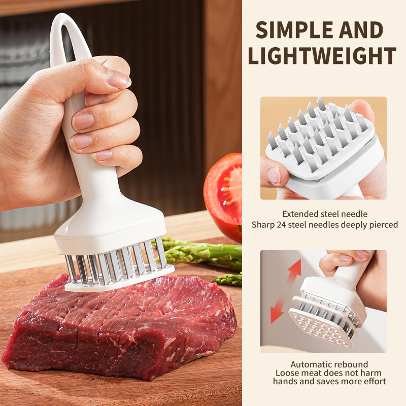 Kitchen Gadgets Of 2025 - Attendrisseur de viande en acier inoxydable,