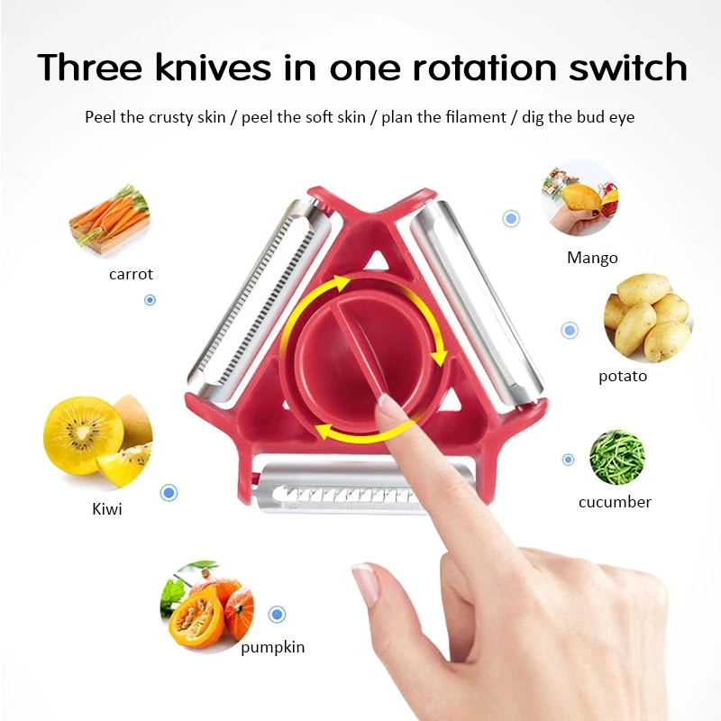 Lot de 1/3 Éplucheurs Magiques - Household Kitchen Gadgets Vegetable Cutter Silk Cutter avis et prix